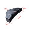 4pcs Universal Car Rear Bumper Lip Diffuser Shark Fins Canards Spoiler Splitter Carbon Black ABS Anti-Collision Accessories