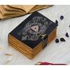 Кожаный журнал с замком «Скандинавская мифология» | Тетрадь с рунами викингов | Скандинавский гримуар ручной работы