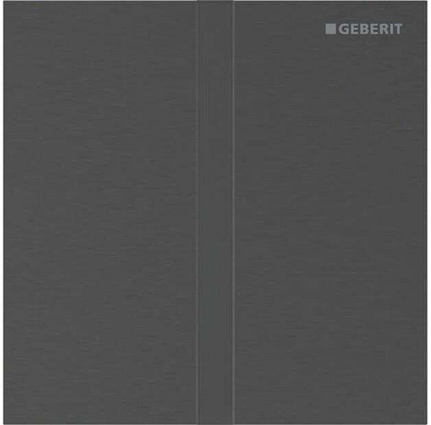 Клавиша смыва Geberit электронная для писуаров батарейная нержавеющая сталь черный хром прямоугольная 116237QD1