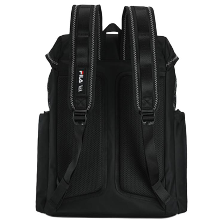 New FILA Fabric With Synthetic Leather Backpack Regular Men's Black F13M418104FBK