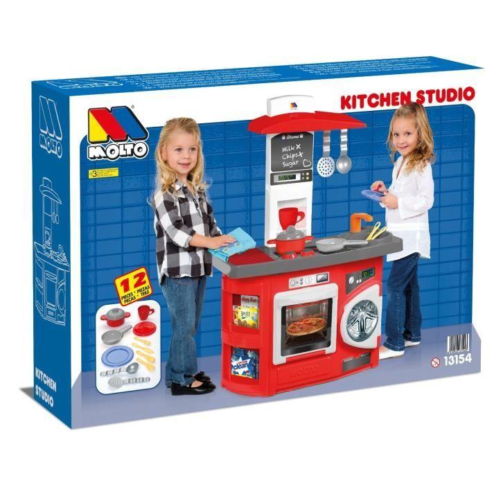 Cuisine pour enfants - MOLTO - Molto Kitchen Rouge Edition - Couleur Rouge - 2.76 kg - 3 à 10 ans