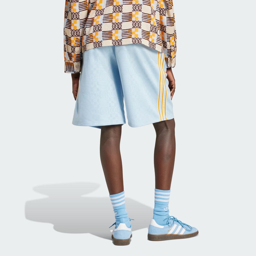 adidas Оригинальные шорты-капри 80-х годов с полосками по бокам и эластичным поясом на шнурке, женские плавки розового и синего цвета JC6143
