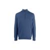 Polo Solid Color Half-Zip Long Sleeve Sweater Men Sweater Navy-Blue 710876756-012