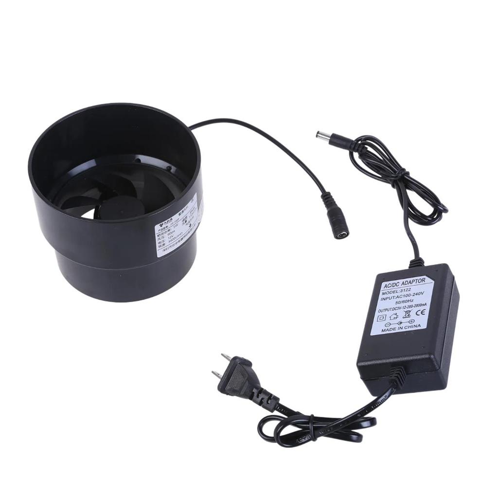 Powerful 12V Ventilator Air Duct Fan 4inch Pipe Vent for Bathroom Toilet Kitchen Air Extractor Adjust Speed