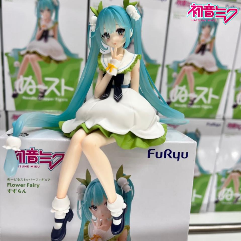 Фигурка FuRyu Vocaloid Hatsune Miku Цветочная Фея Ландыша - 14 см, Стопор для лапши, Коллекционный подарок