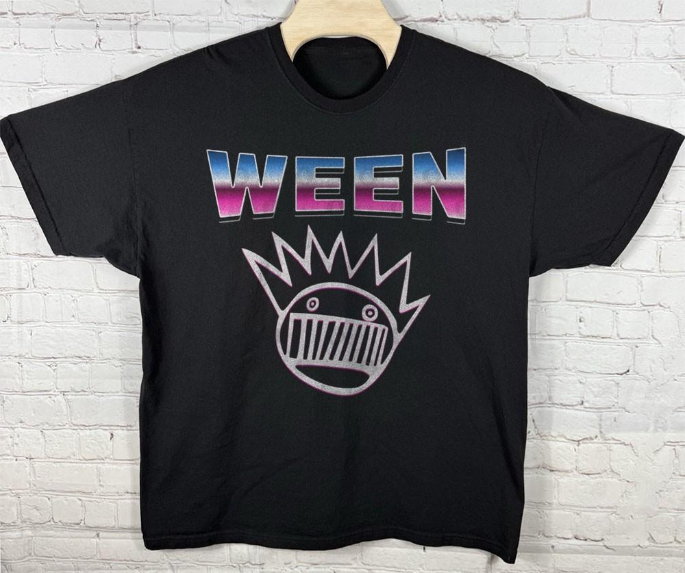 Ween 90-е Хром Унисекс Черная Хлопковая Футболка S-5XL