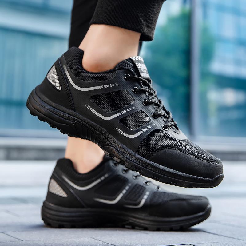 New Physical Training Shoes Spring and Autumn New Men's Black Training Shoes Breathable and Lightweight Running Shoes Fire Shoes Liberation Shoes