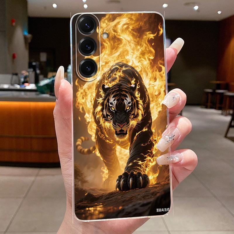Чехол для телефона Samsung Galaxy A17 5G Силиконовый мягкий Роскошный Дракон Милый Крутой Для Мальчиков Девочек Задняя крышка Прозрачный Бампер Оболочка