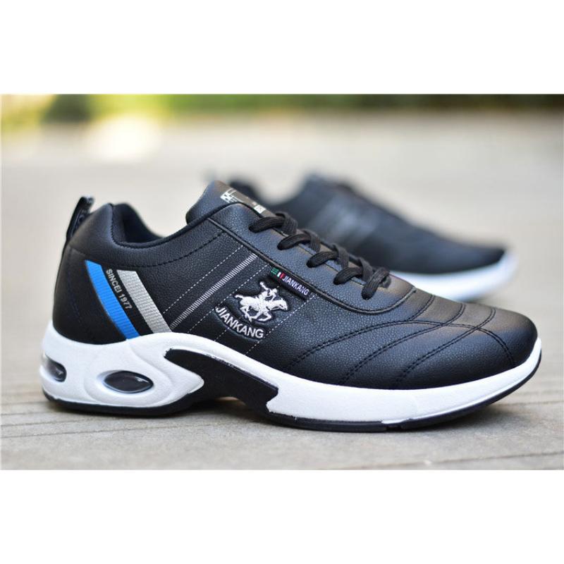 Нескользящая кожаная верхняя часть, водонепроницаемая и маслостойкая черная мужская обувь, мужские кроссовки на одинарной обуви