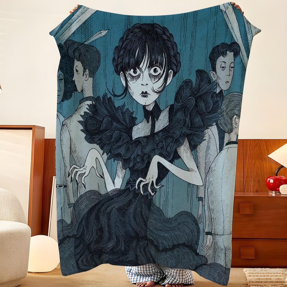 Мультяшное одеяло The A-Addams F-Family, легкое, уютное, прочное, моющееся, милое, классное