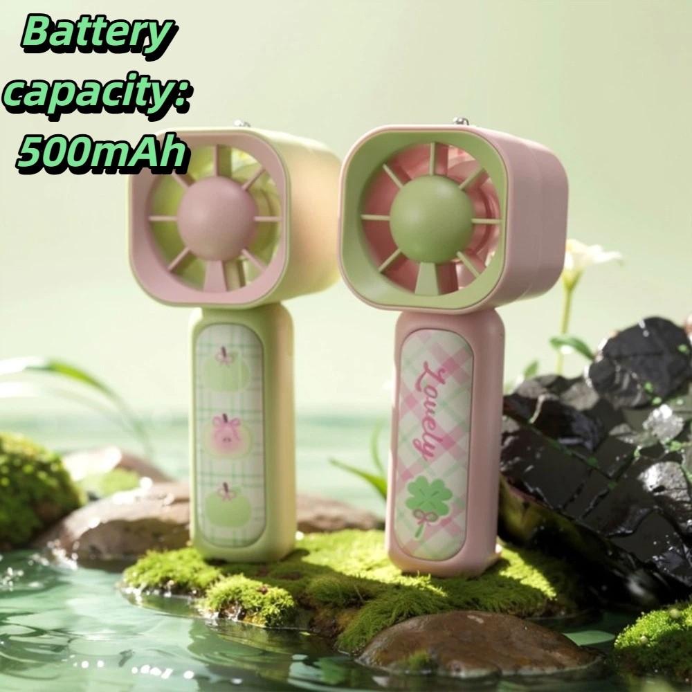 Quiet Operation Handheld Mini Fan Lightweight Design USB Rechargeable Fan Desktop Use