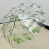 1 Прозрачный ПВХ зонт с рисунком бабочек, автоматический и ручной на выбор
