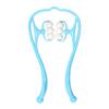 6 Rollers Manual Neck Massager Shoulder Cervical Spine Kneading Massage Point Pressure Therapy for Body Relaxation Pain Relief Health Massage Tool