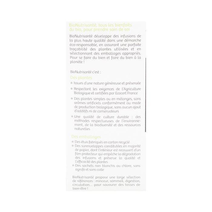 Vitavea - BioNutrisanté Vitavea Infusion Bio Immunité 20 sachets