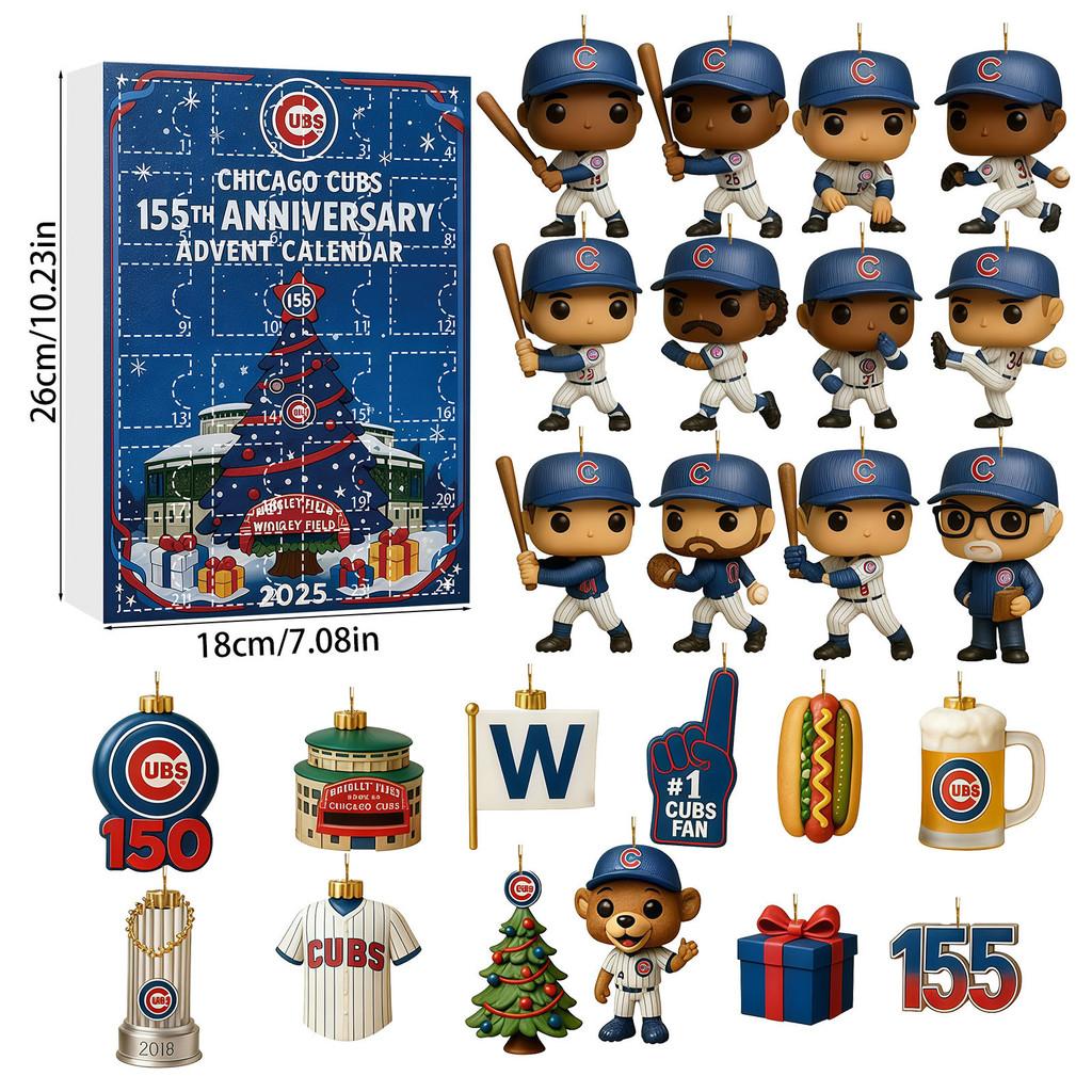 Chicago Cubs Mascot Acrylic Christmas Tree Ornament With Figurines For Holiday Decor And Gift Giving