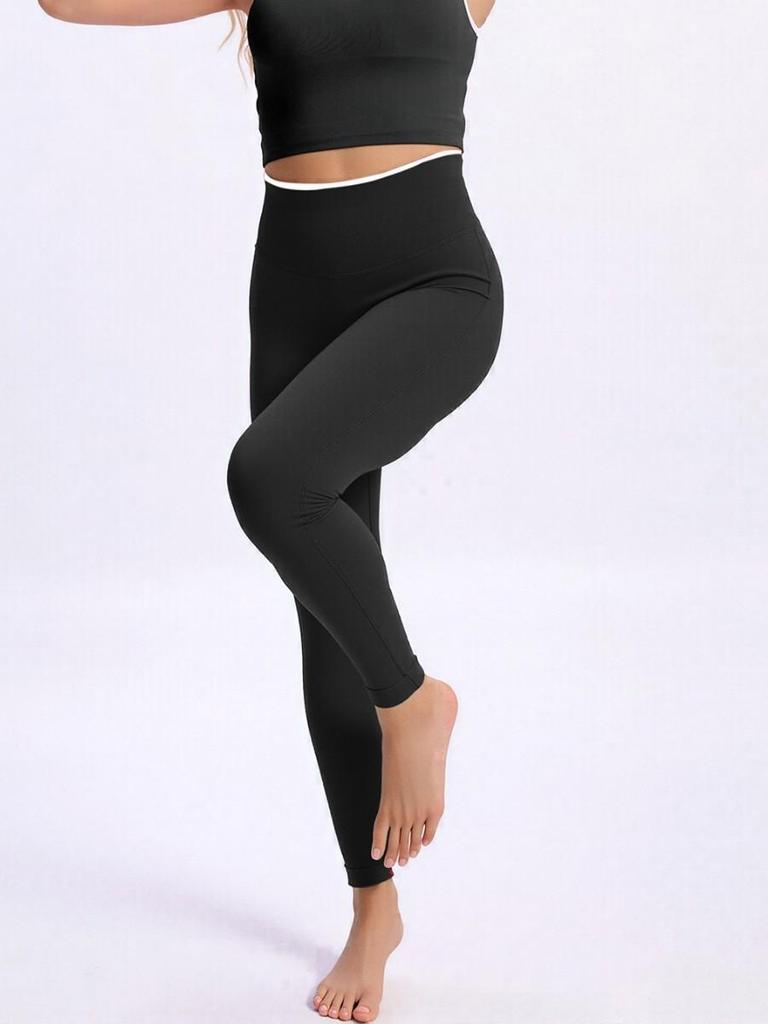 Женские бесшовные леггинсы с высокой талией, быстросохнущие, с цветными блоками, для бега и фитнеса