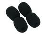 GONKISS Microphone Sponge Windshield Black 4pcs