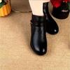New Versatile Platform Short Boots Trendy Small Spring and Autumn Single Boots Soft Leather Flat Bottom Martin Boots Women