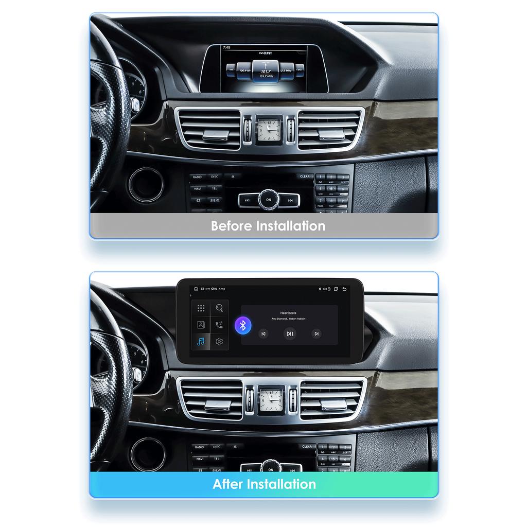 Hizpo Octa Core 2 Din Car Radio Поддержка Carplay Android Auto Intelligent RDS для Mercedes Benz W212 E Class:E200 E230 E260 E300 S212 2015-2016 NTG5.0