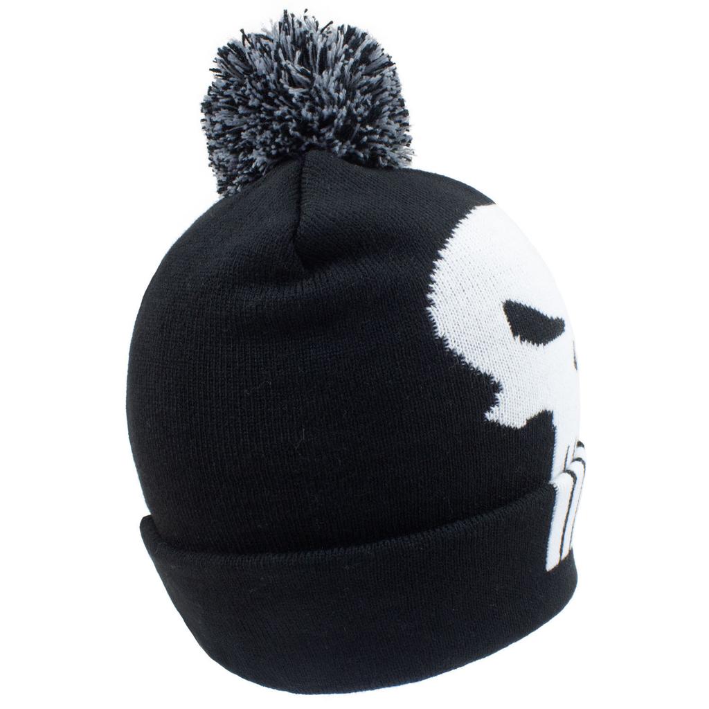 The Punisher Pom Pom Skull Beanie