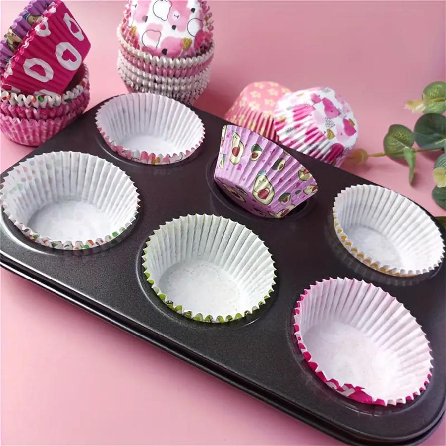 100PCS Cartoon Paper Baking Cupcake Cup Liners Muffin Kitchen Accessories Tools Cups For Wedding Birthday Party Cake Decor