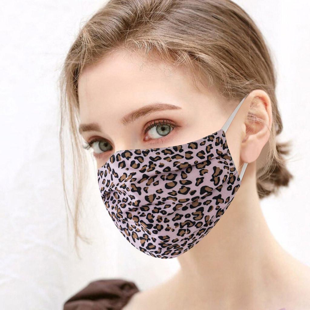 Взрослые женщины леопардовый моющийся Safet Haze маска для лица