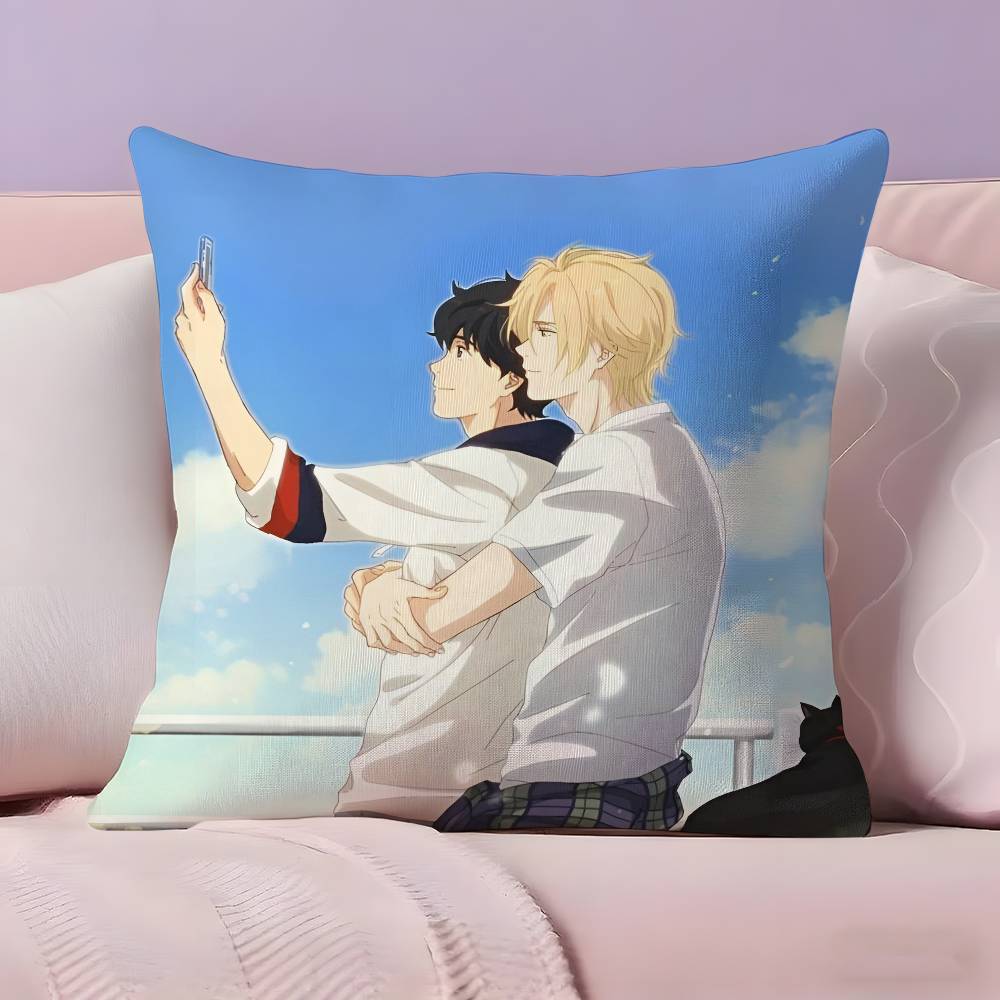 Anime D-Doushisei Pillow Case Ultra Soft Skin Friendly Fabric Cloud Like Comfort & Concealed Zipper