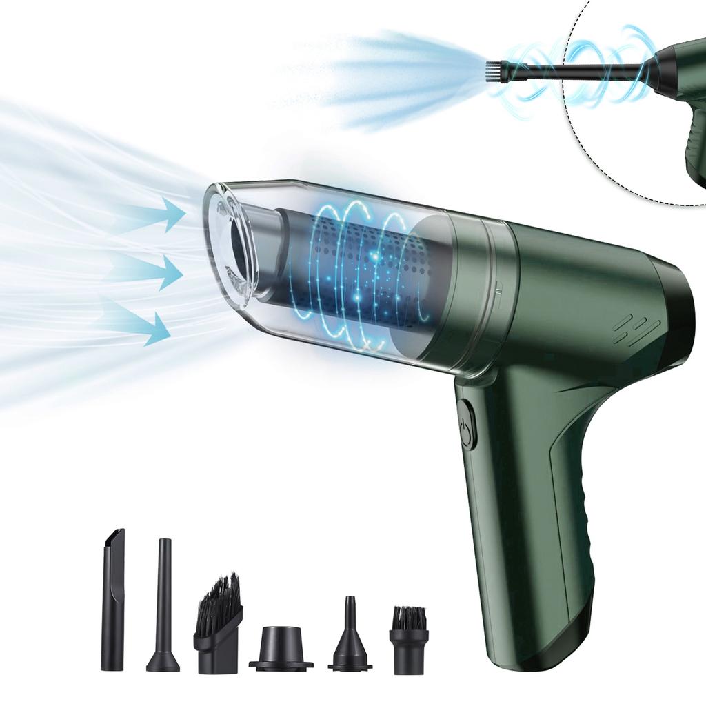 Handheld Vacuum Cordless 19000Pa Powerful Suction and Blowing 3 in 1 Dust Buster Air Blower and Hand Pump Vacuum