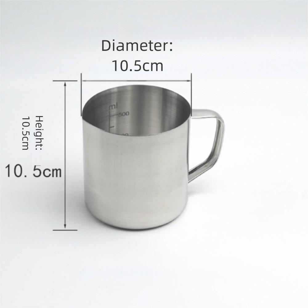 Новый лабораторный стакан из нержавеющей стали с мерной шкалой, большой емкости, 500 мл, 1000 мл, градуированные стаканы для выпечки