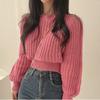 Autumn New Slim Fit Round Neck Pullovers Sweaters Women Tops Long Sleeve Casual Fashion Short Knitted Sweater Woman Elegant Solid Winter Jumpers 25533