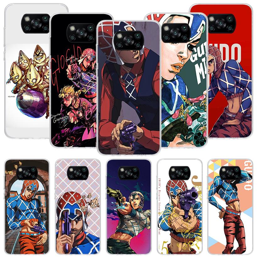 JoJo Adventure Guido Mista Чехол для телефона для Xiaomi Poco X7 X6 X5 Pro F7 Ultra Redmi 15C 15 13 13C 12 12C 10 10A 10C 9 9A 9C 9T Cov