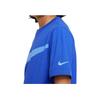 Nike Футболка с большим логотипом, круглым вырезом и короткими рукавами, детские топы, цвет Game-Royal DO1807-480