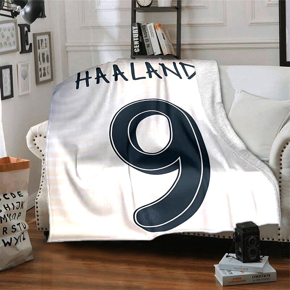 Manchester Citys Haaland Blankets Flannel Printed Breathable Warm Throw Blanket for Home Office Bedspreads 0708a81