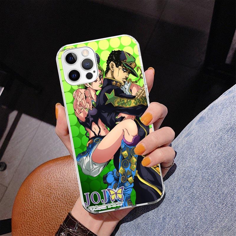 Чехол для телефона JoJo's Bizarre Adventure Джолин Куджо для iPhone 17 Air 16 Pro Max 16E 15 + 14 Plus 11 12 13 Mini 7 8 SE Подарок Печать C