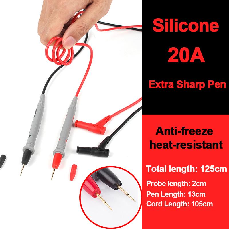1000 В 20 А позолоченная ручка-мультиметр силиконовая антифриз термостойкая тестовая ручка съемная головка из нержавеющей стали для тестера