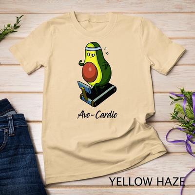 Аво-Кардио Авокадо Беговая дорожка Бег Трусцой Любитель Тренировка в зале Унисекс футболка