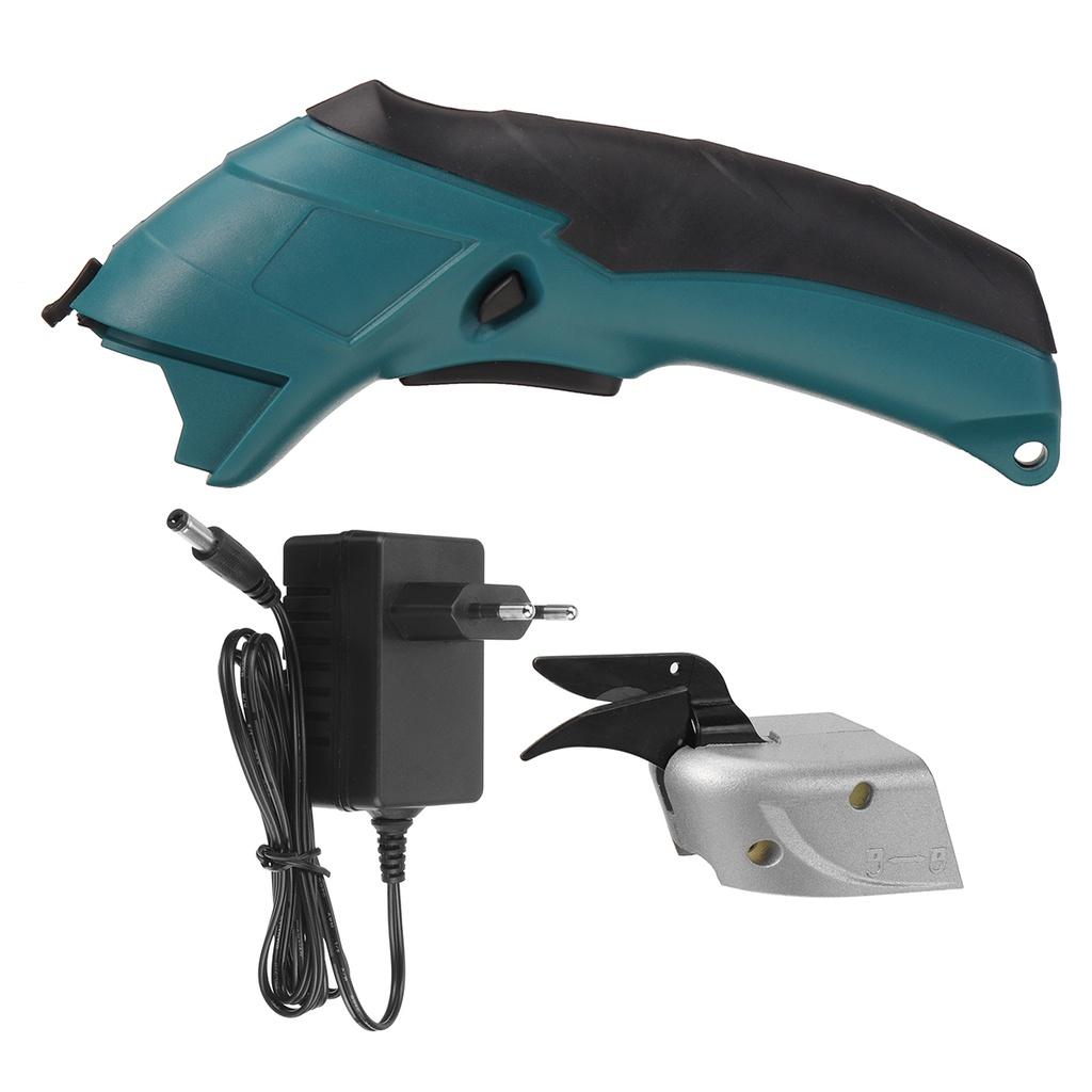 Rechargeable Fabric Electric Scissors Wireless Battery Cutter Cloth Carpet PVC Leather Cutting Tools DC3.8V 36W Cordless Sewing Shear