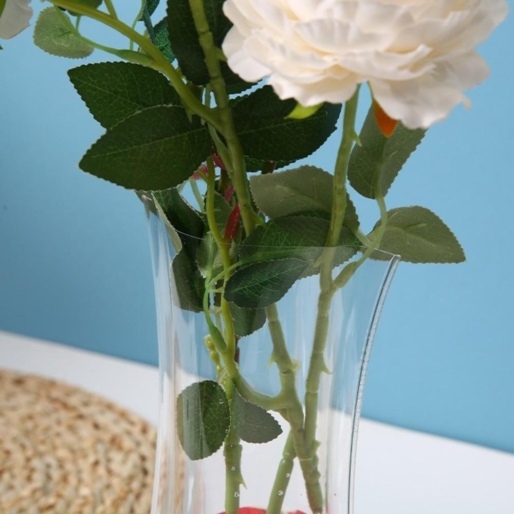5Pcs Shatterproof Clear PVC Flower Vase Folding Plant Containers Easy To Clean Expandable Vase Room