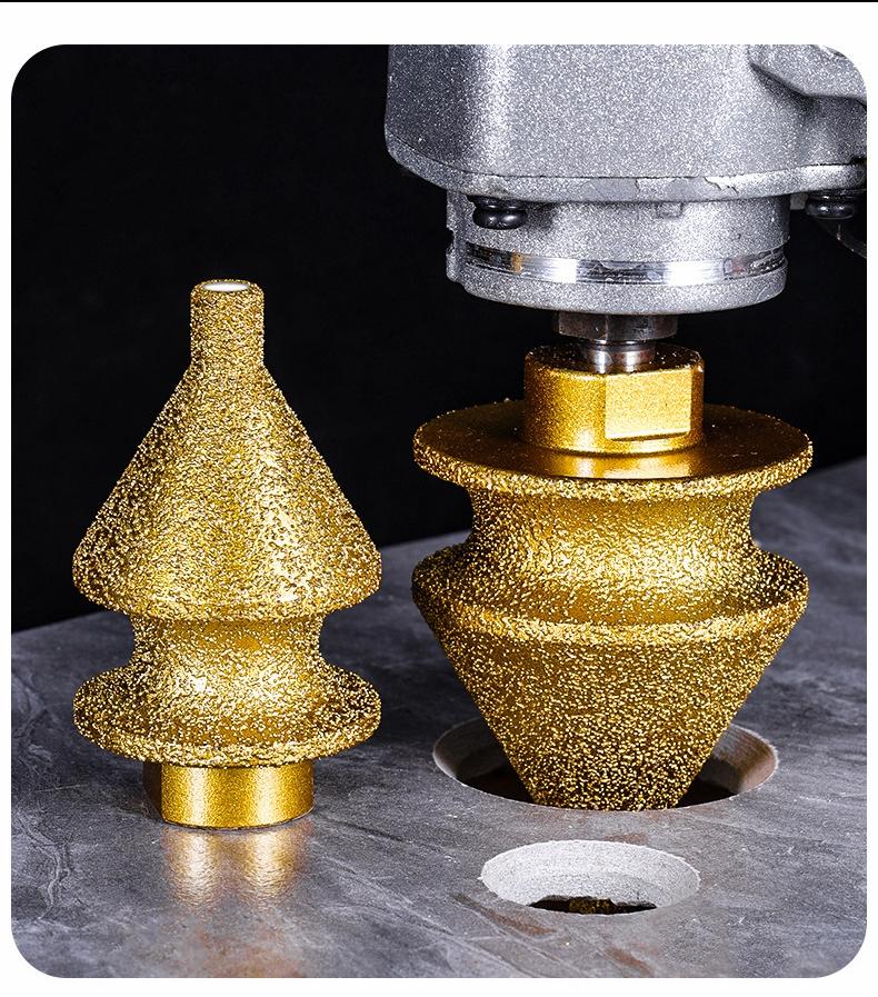 Brazing Edge Trimming 4 in 1  Diamond Chamfering Bit Angle Grinder Ceramic Tile Marble Hole Drilling Diamond Chamfering Machine