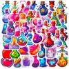 50 Magic Medicine Bottle Stickers New Style Fantasy Cartoon Pharmacist Witch Magic Medicine Bottle Doodle Stickers