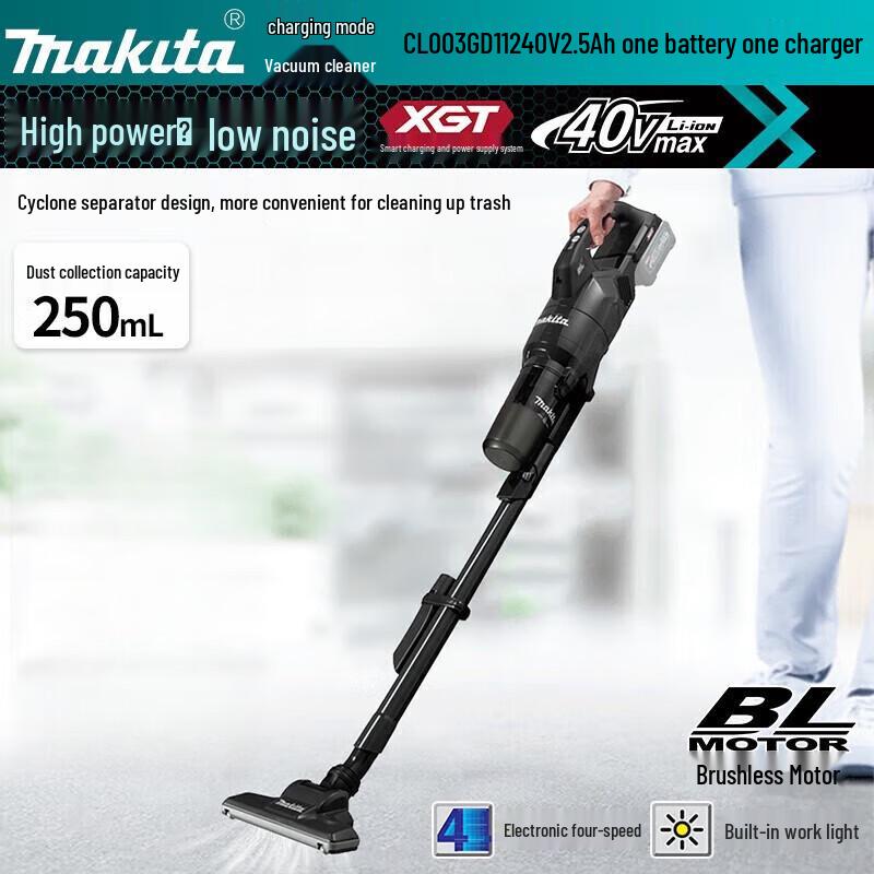 Makita 40V Cordless Vacuum Cleaner CN plug (adapter included)