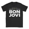 Футболка Bon Jovi Grunge Band Forever TOUR для мужчин 100% хлопок Круглый вырез Короткий рукав Одежда больших размеров