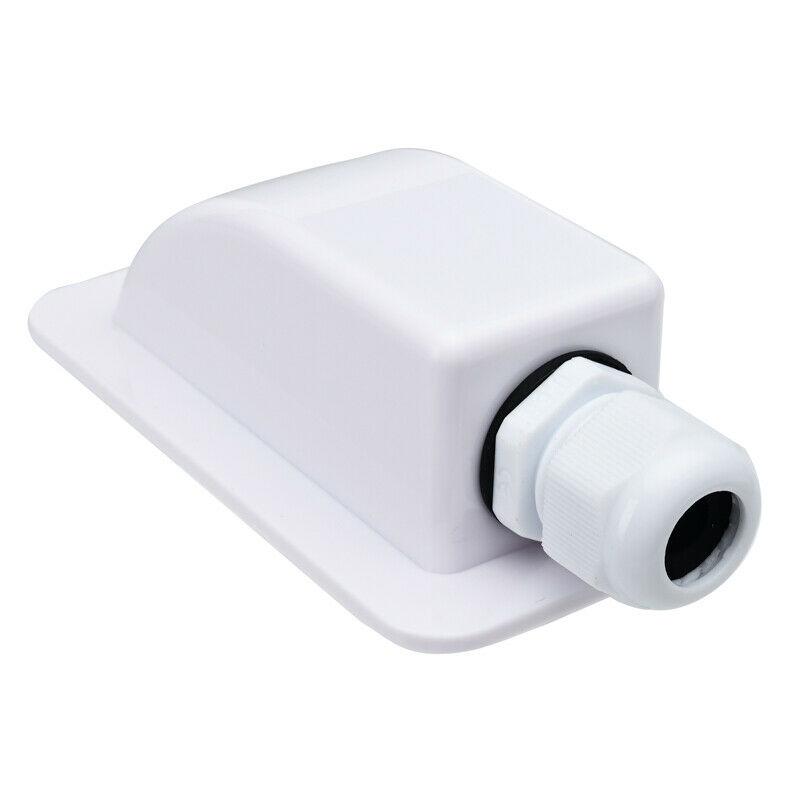Солнечная двойная кабельная муфта ABS Фотоэлектрический кронштейн Распределительная коробка Кабельный ввод солнечной панели Белая пластиковая Детали для лодок и автофургонов