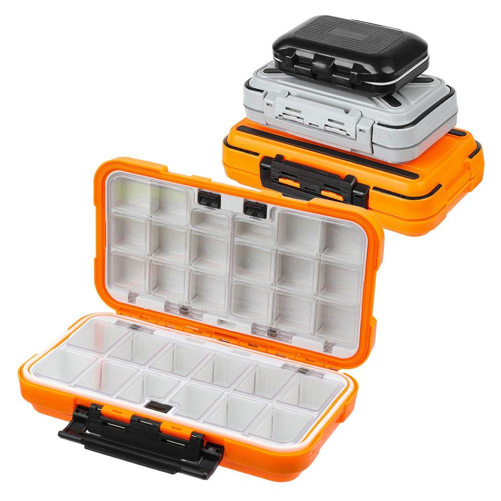 Plastic 30 grids Storage Double Side Luya Tackle Fishhook Case Lure Case Fishing Box Bait Container