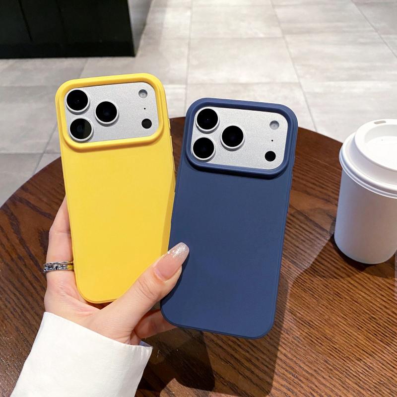 Роскошный силиконовый мягкий чехол конфетного цвета для iPhone 17 Air 16 16E 15 14 Pro Max Plus Матовый тонкий ТПУ чехол для iPhone17ProMax 17Pro