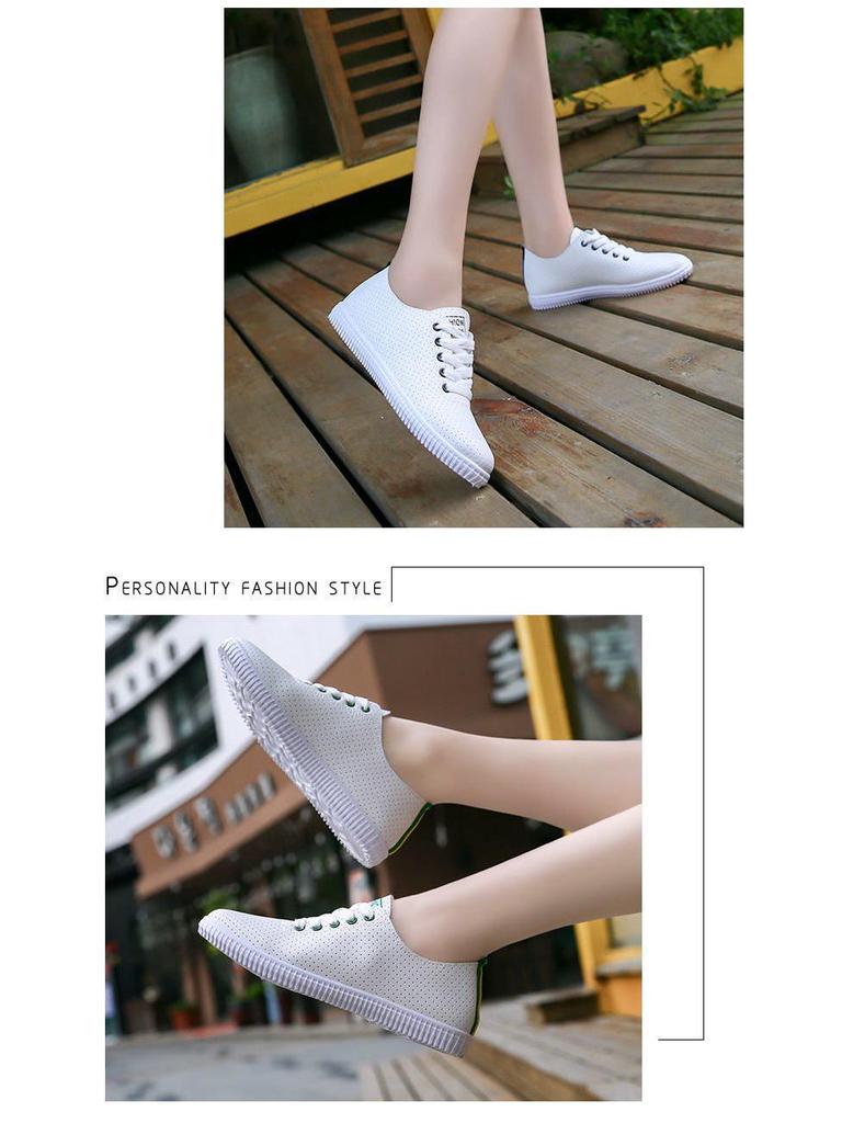 Breathable White Mesh Flat Shoes for Women - Summer Korean Style