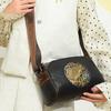 Retro Vintage Style Balck Brown Leather Crossbody Shoulder Bags For Women Casual Shopping Small Bag With Multi-Pockets