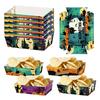 12pcs Sturdy Halloween Party Tray Rectangular Snack Paper Boxes Cookie Tray  Halloween Party