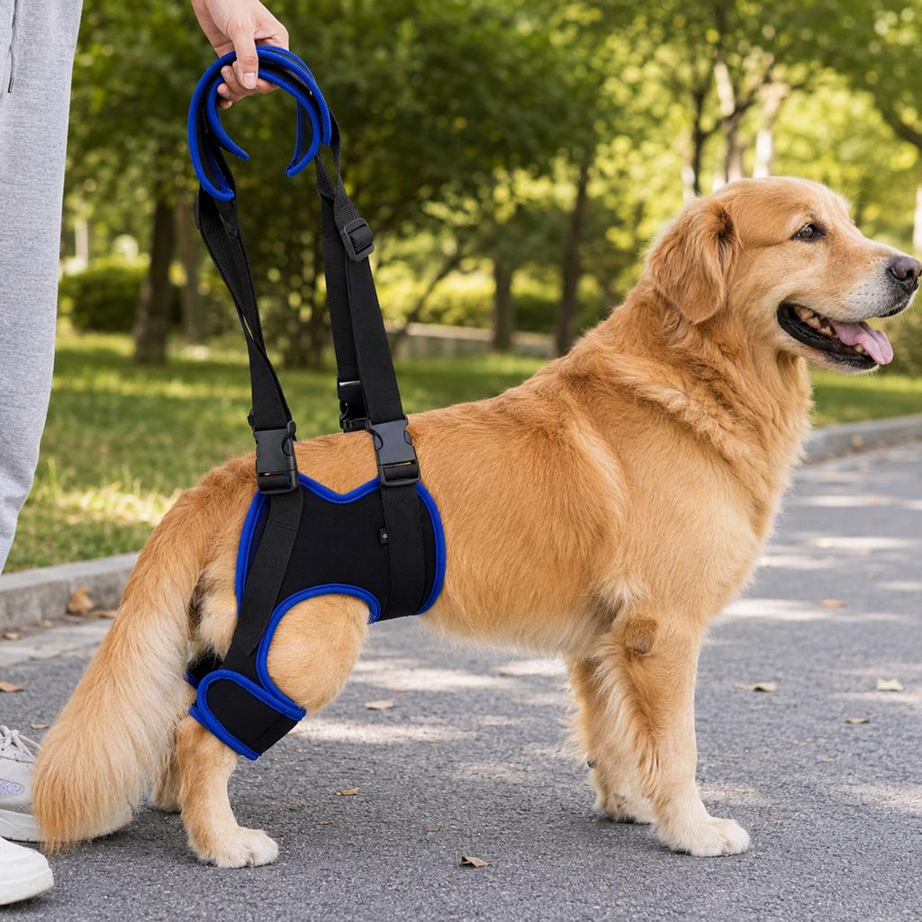 Dog Hind Leg Auxiliary Harness Senior Dogs Rehabilitation Assist Strap Adjustable Breathable Injured Dogs Lifting Strap
