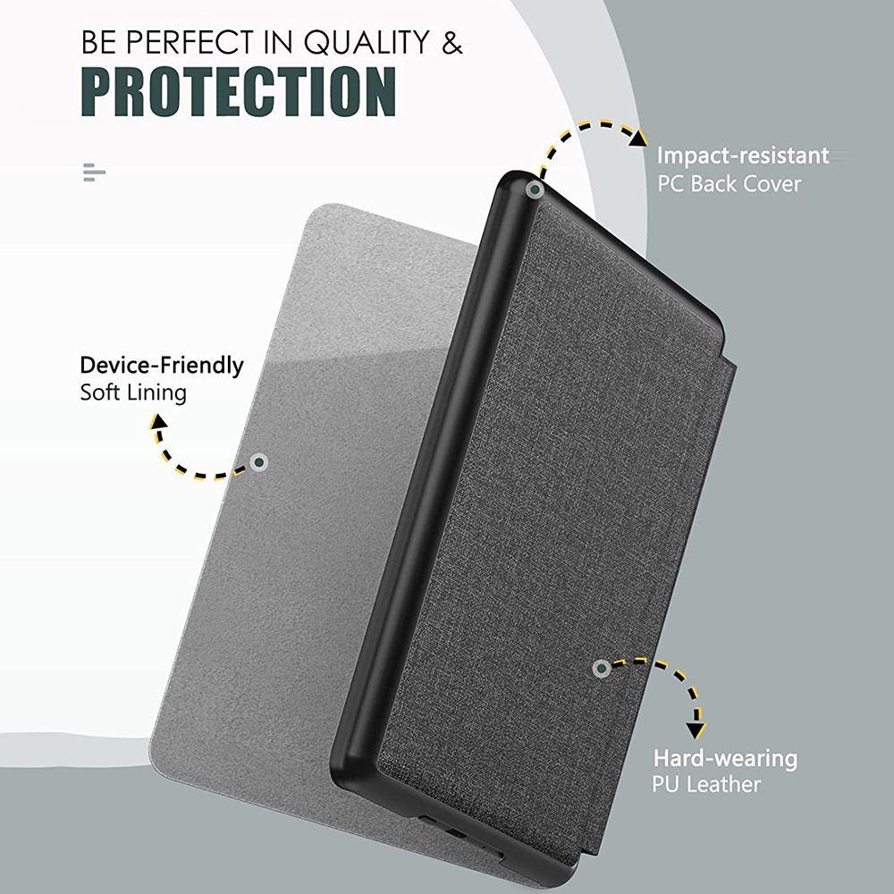 Shockproof PU Leather Protective Shell E-Reader Sleeve 6.8 Inch Smart Cover Folio Case
